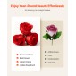 VEVOR Forever Flowers, 50 διατηρημένα τριαντάφυλλα σε κουτί σε σχήμα καρδιάς, Αιώνια λουλούδια Αθάνατο μπουκέτο δώρο γενεθλίων για παράδοση Prime Women Her Wife Mothers, Επέτειος, Ημέρα του Αγίου Βαλεντίνου, Χριστούγεννα, Κόκκινο
