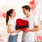 VEVOR Forever Flowers, 50 διατηρημένα τριαντάφυλλα σε κουτί σε σχήμα καρδιάς, Αιώνια λουλούδια Αθάνατο μπουκέτο δώρο γενεθλίων για παράδοση Prime Women Her Wife Mothers, Επέτειος, Ημέρα του Αγίου Βαλεντίνου, Χριστούγεννα, Κόκκινο