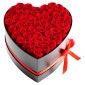 VEVOR Forever Flowers, 50 διατηρημένα τριαντάφυλλα σε κουτί σε σχήμα καρδιάς, Αιώνια λουλούδια Αθάνατο μπουκέτο δώρο γενεθλίων για παράδοση Prime Women Her Wife Mothers, Επέτειος, Ημέρα του Αγίου Βαλεντίνου, Χριστούγεννα, Κόκκινο