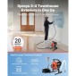 Ψεκαστήρας βαφής VEVOR Stand Airless, 900W, 3300PSI Ψεκαστήρας χωρίς αέρα υψηλής πίεσης, βούρτσα καθαρισμού, σωλήνας, ράβδος επέκτασης, ακροφύσια, ηλεκτρική μηχανή ψεκασμού για εσωτερικούς ή εξωτερικούς χώρους σπιτιού, φράχτη