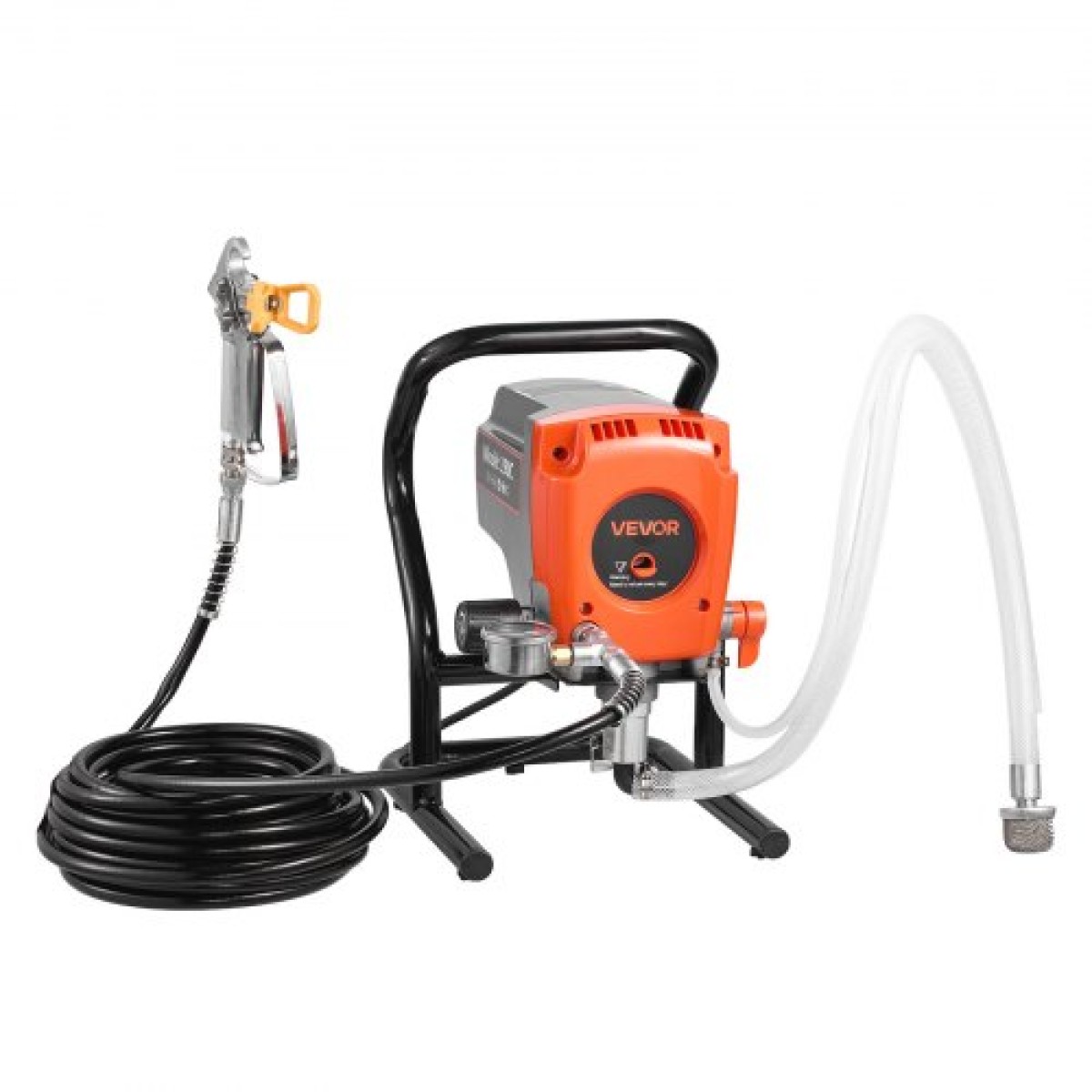 Ψεκαστήρας βαφής VEVOR Stand Airless, 900W, 3300PSI Ψεκαστήρας χωρίς αέρα υψηλής πίεσης, βούρτσα καθαρισμού, σωλήνας, ράβδος επέκτασης, ακροφύσια, ηλεκτρική μηχανή ψεκασμού για εσωτερικούς ή εξωτερικούς χώρους σπιτιού, φράχτη