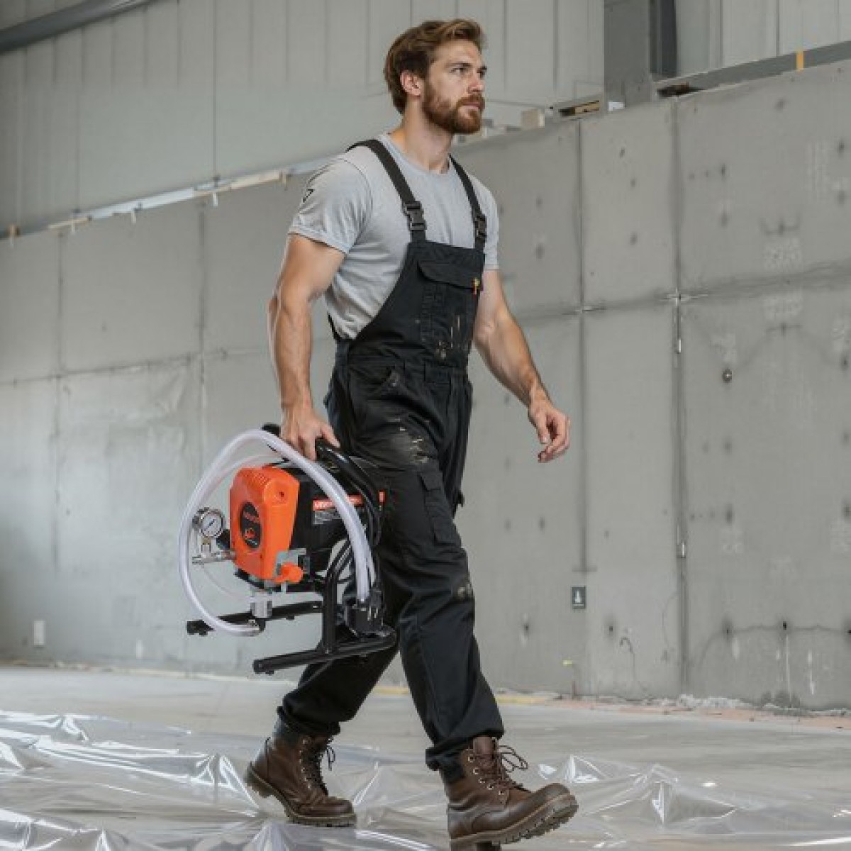 Ψεκαστήρας βαφής VEVOR Stand Airless, 900W, 3300PSI Ψεκαστήρας χωρίς αέρα υψηλής πίεσης, βούρτσα καθαρισμού, σωλήνας, ράβδος επέκτασης, ακροφύσια, ηλεκτρική μηχανή ψεκασμού για εσωτερικούς ή εξωτερικούς χώρους σπιτιού, φράχτη
