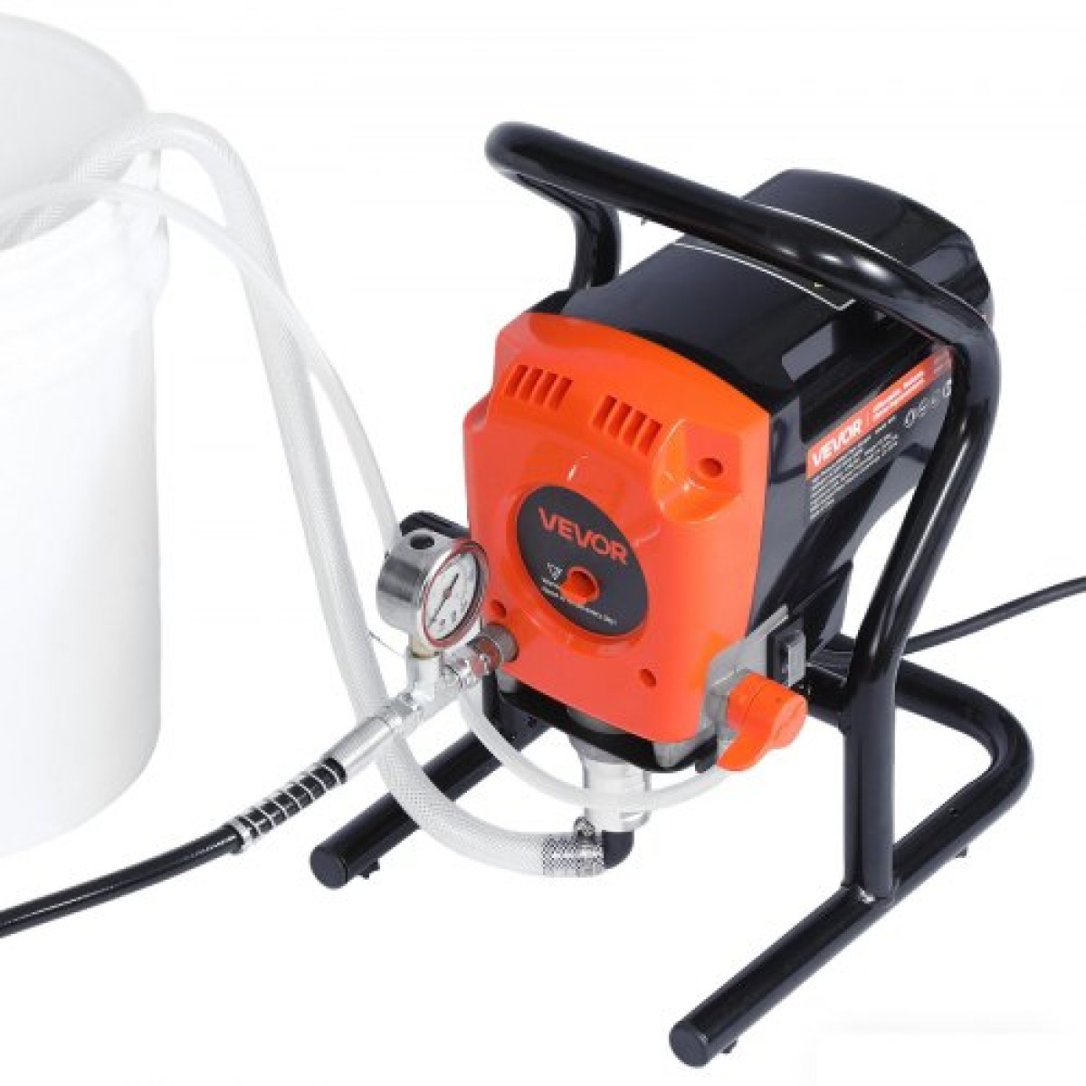 Ψεκαστήρας βαφής VEVOR Stand Airless, 900W, 3300PSI Ψεκαστήρας χωρίς αέρα υψηλής πίεσης, βούρτσα καθαρισμού, σωλήνας, ράβδος επέκτασης, ακροφύσια, ηλεκτρική μηχανή ψεκασμού για εσωτερικούς ή εξωτερικούς χώρους σπιτιού, φράχτη