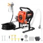 Ψεκαστήρας βαφής VEVOR Stand Airless, 900W, 3300PSI Ψεκαστήρας χωρίς αέρα υψηλής πίεσης, βούρτσα καθαρισμού, σωλήνας, ράβδος επέκτασης, ακροφύσια, ηλεκτρική μηχανή ψεκασμού για εσωτερικούς ή εξωτερικούς χώρους σπιτιού, φράχτη
