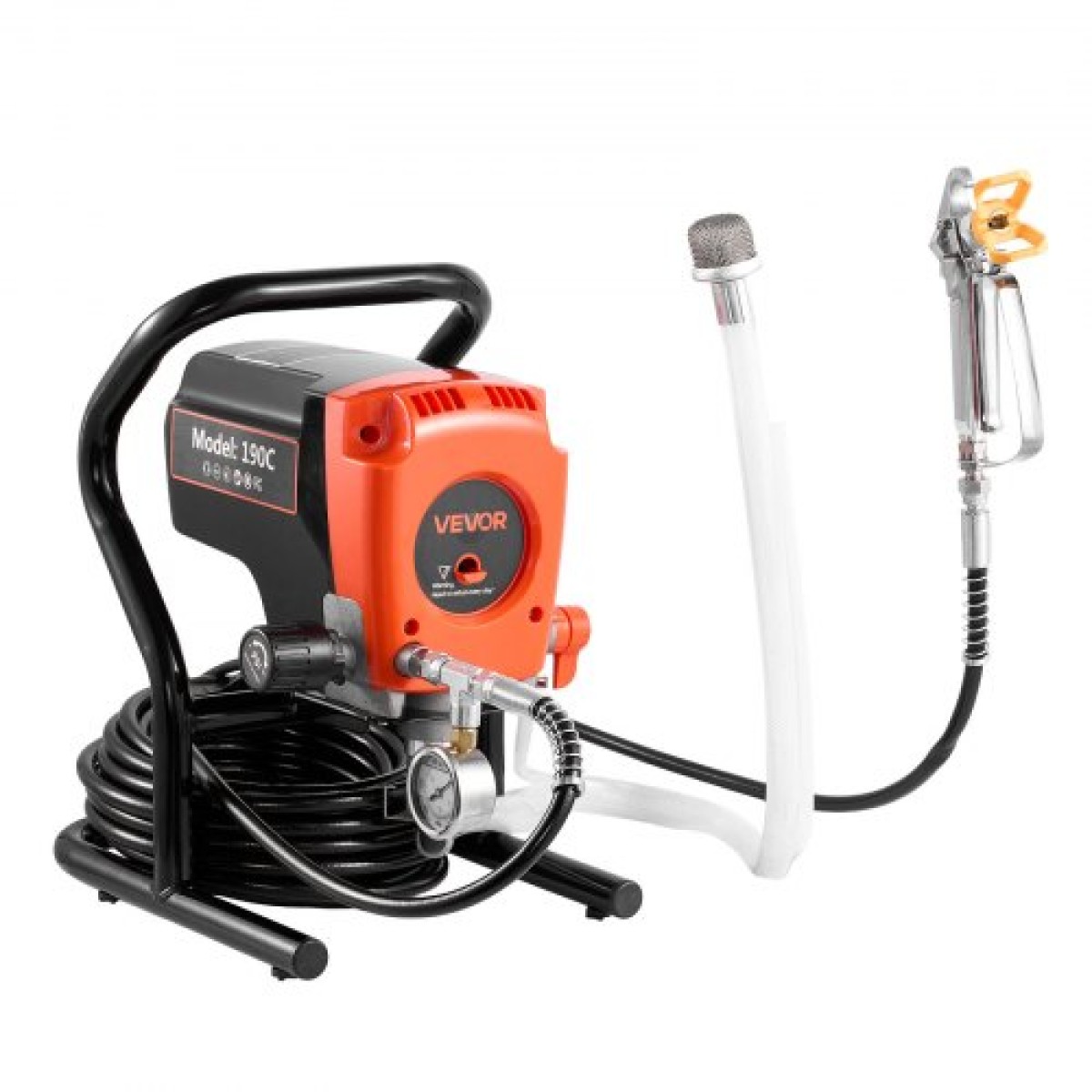 Ψεκαστήρας βαφής VEVOR Stand Airless, 900W, 3300PSI Ψεκαστήρας χωρίς αέρα υψηλής πίεσης, βούρτσα καθαρισμού, σωλήνας, ράβδος επέκτασης, ακροφύσια, ηλεκτρική μηχανή ψεκασμού για εσωτερικούς ή εξωτερικούς χώρους σπιτιού, φράχτη