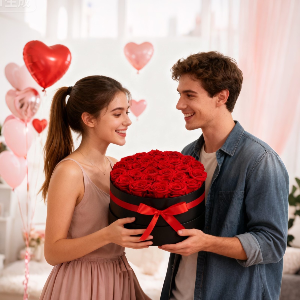 VEVOR Forever Flowers, 27 Conserved Roses in a Box, Eternal Flowers Immortal Bouquet Δώρο γενεθλίων για παράδοση Prime Women Her Wife Mothers, Επέτειος, Ημέρα του Αγίου Βαλεντίνου, Χριστούγεννα, Κόκκινο