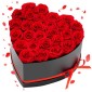 VEVOR Forever Flowers, 27 διατηρημένα τριαντάφυλλα σε κουτί σε σχήμα καρδιάς, Αιώνια λουλούδια Αθάνατο μπουκέτο Δώρο γενεθλίων για παράδοση Prime Women Her Wife Mothers, Επέτειος, Ημέρα του Αγίου Βαλεντίνου, Χριστούγεννα, Κόκκινο