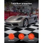 VEVOR Πλακάκια δαπέδου γκαράζ Interlocking, 16 Pack 513 x 513 x 5 mm Interlocking Modular Floor Garage Garage Poss, Diamond Plate Αντιολισθητικά χαλάκια PVC για εργαστήριο, Αποθήκη, Εργαλειοθήκη, Μαύρο