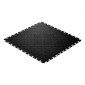 VEVOR Πλακάκια δαπέδου γκαράζ Interlocking, 16 Pack 513 x 513 x 5 mm Interlocking Modular Floor Garage Garage Poss, Diamond Plate Αντιολισθητικά χαλάκια PVC για εργαστήριο, Αποθήκη, Εργαλειοθήκη, Μαύρο