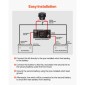 VEVOR Dual Battery Isolator Kit, 12V 80 Amp 13,3 mm² (6 AWG), χειροκίνητο και αυτόματο VSR Voltage Sensitive Relay με βολτόμετρο, οθόνη LCD, Smart Battery Isolator, Συμβατό με μπαταρίες μολύβδου-οξέος, για UTV, ATV