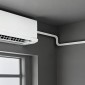 VEVOR 30,5 m Mini Split Line Set, OD AC Copper Tubing Pipe 6,4 & 12,7mm, White PE 3/8 Thickened Insolated Coil with Flapped Nuts, Strapping Tapes, for Mini Split Air Conditioner HVAC or Heat Pump System