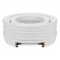 VEVOR 30,5 m Mini Split Line Set, OD AC Copper Tubing Pipe 6,4 & 12,7mm, White PE 3/8 Thickened Insolated Coil with Flapped Nuts, Strapping Tapes, for Mini Split Air Conditioner HVAC or Heat Pump System