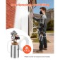 VEVOR Pot Pressure Paint Bot, 2 L Pressure Pot Paint Sprayer, φ1,8mm + φ3mm Δύο πιστόλια ψεκασμού Κεντρικό πιστόλι ψεκασμού με δύο σωλήνες 3 m για έπιπλα, αυτοκίνητο, 3 ρυθμιζόμενα χειριστήρια