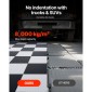 VEVOR Πλακάκια δαπέδου γκαράζ Interlocking, 16 Pack 513 x 513 x 5 mm Interlocking Modular Floor Garage Garage Poss, Diamond Plate Αντιολισθητικά χαλάκια PVC για εργαστήριο, αποθήκη, εργαλειοθήκη, ανοιχτό γκρι