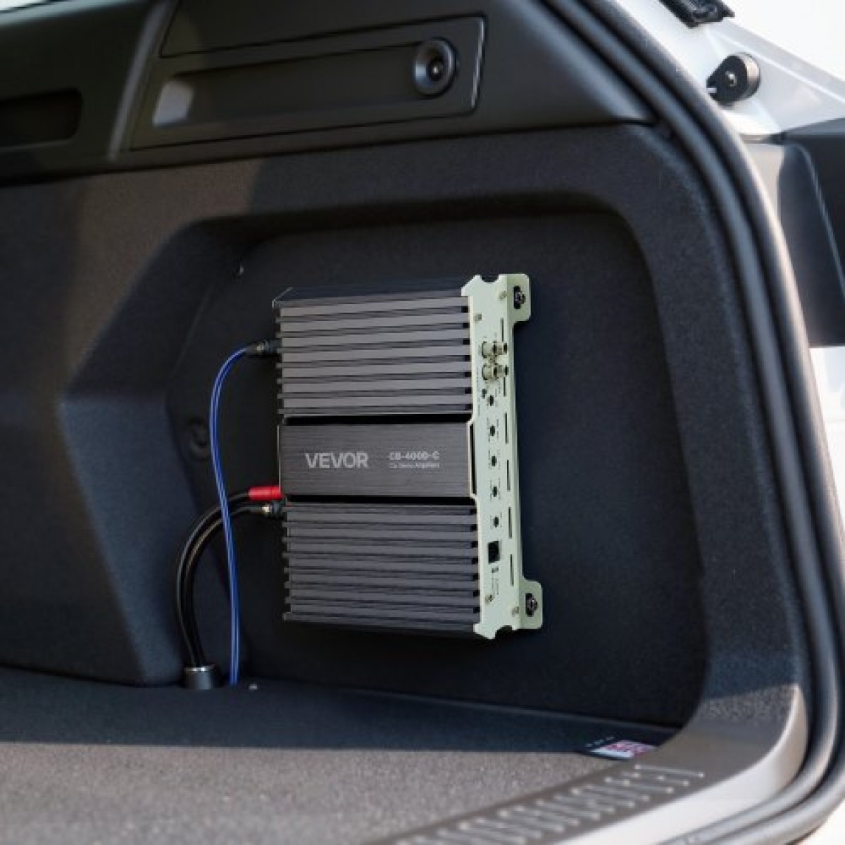 Ενισχυτής αυτοκινήτου VEVOR Monoblock, 400W RMS MAX, 1/2/4 Ohm Stable, Ενισχυτής ήχου αυτοκινήτου κατηγορίας D 1 καναλιού με απομακρυσμένο έλεγχο επιπέδου υπογούφερ, φίλτρο χαμηλής διέλευσης, ενίσχυση μπάσων & μετατόπιση φάσης, ελεγκτής έντασης ήχου