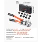 VEVOR Hydraulic Pipe Crimping Tool, Multi-Functional Tube Fittings Crimper with TH16 TH20 TH26 TH32 Jaws for PEX & Aluminium-Plastic Pipes και V12 V15 V18 V22 V28 Jaws for Inox