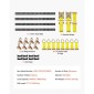 VEVOR E-Track Tie-Down Rail Kit, 4 Pack 2,3 m E Rails Track, 26 Pcs Περιλαμβάνει 2 Ratchet Straps & 8 O-Rings & 8 Tie-Offs with D-Ring & 8 End Caps, Fit for Garage Vans Trailers Motorcycles