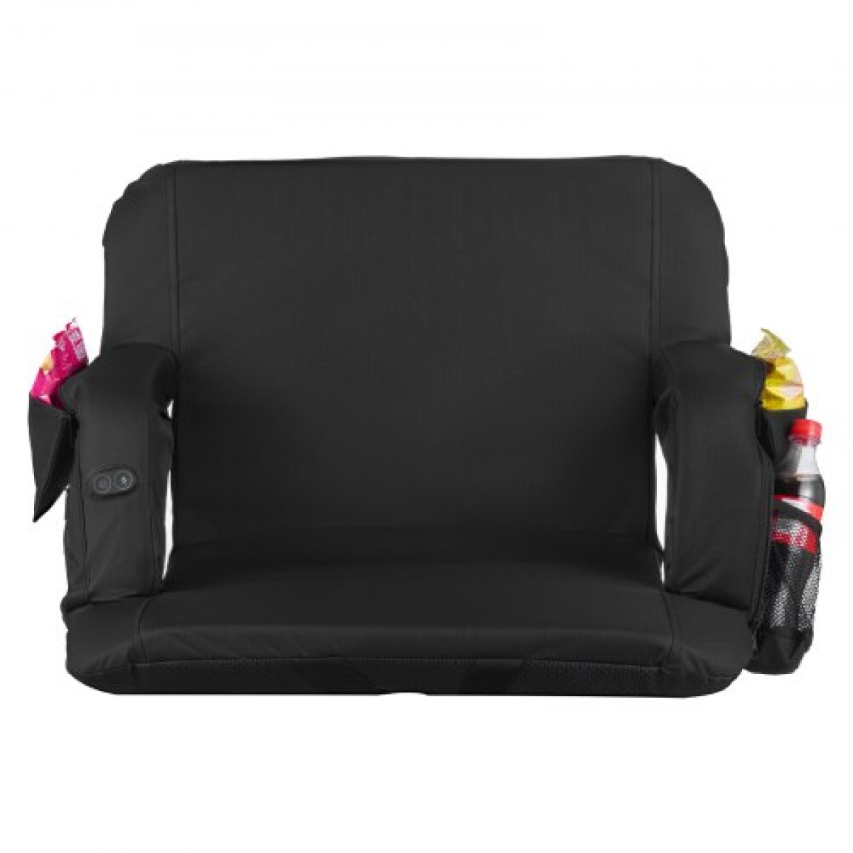 VEVOR Stadium Seat, 635mm Θερμαινόμενη Καρέκλα Σταδίου, Θερμαινόμενη Καρέκλα Bleacher με 4 τσέπες για Bleachers, 3 Level Heating & 6 Modes Vibration Portable Heating Stadium Chair for Camping, Sports Events