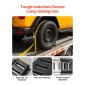 VEVOR E-Track Tie-Down Rail Kit, 4 Pack 0,6 m E Rails Track, 20 τμχ Περιλαμβάνει 2 ιμάντες καστάνιας & 4 O-Ring & 4 Tie-Off με D-Ring & 2 μονές αυλακώσεις & 8 τελικά καπάκια, Fit for Garages Vans Trailers