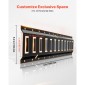 VEVOR E-Track Tie-Down Rail Kit, 4 Pack 0,6 m E Rails Track, 20 τμχ Περιλαμβάνει 2 ιμάντες καστάνιας & 4 O-Ring & 4 Tie-Off με D-Ring & 2 μονές αυλακώσεις & 8 τελικά καπάκια, Fit for Garages Vans Trailers