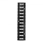 VEVOR E-Track Tie-Down Rail Kit, 4 Pack 0,6 m E Rails Track, 20 τμχ Περιλαμβάνει 2 ιμάντες καστάνιας & 4 O-Ring & 4 Tie-Off με D-Ring & 2 μονές αυλακώσεις & 8 τελικά καπάκια, Fit for Garages Vans Trailers