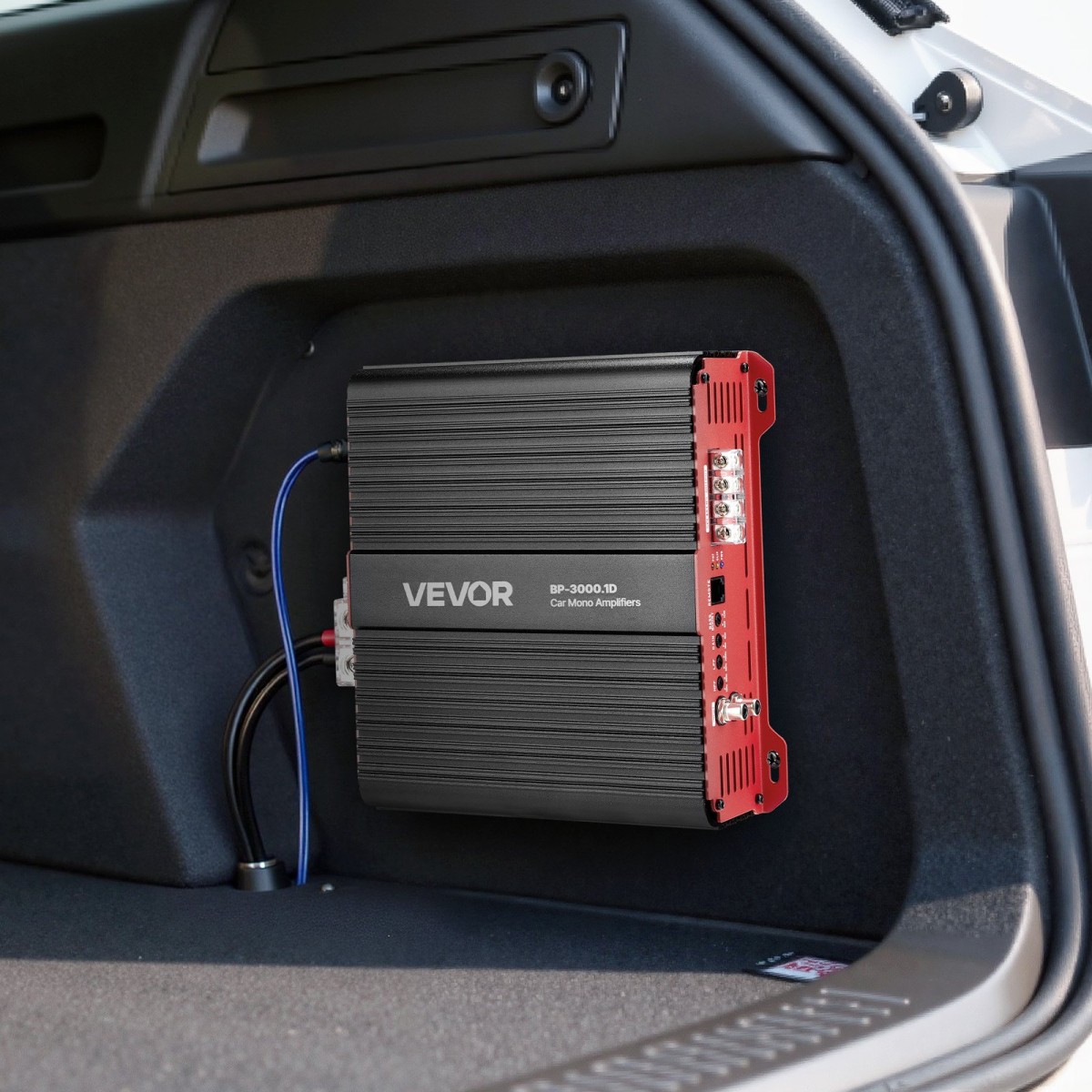 Ενισχυτής αυτοκινήτου VEVOR Monoblock, 3000W RMS MAX, 1/2/4 Ohm Stable, Ενισχυτής ήχου αυτοκινήτου κατηγορίας D 1 καναλιού με απομακρυσμένο έλεγχο στάθμης υπογούφερ, φίλτρο χαμηλής διέλευσης και ενίσχυση μπάσων, περιλαμβάνεται ελεγκτής έντασης ήχου