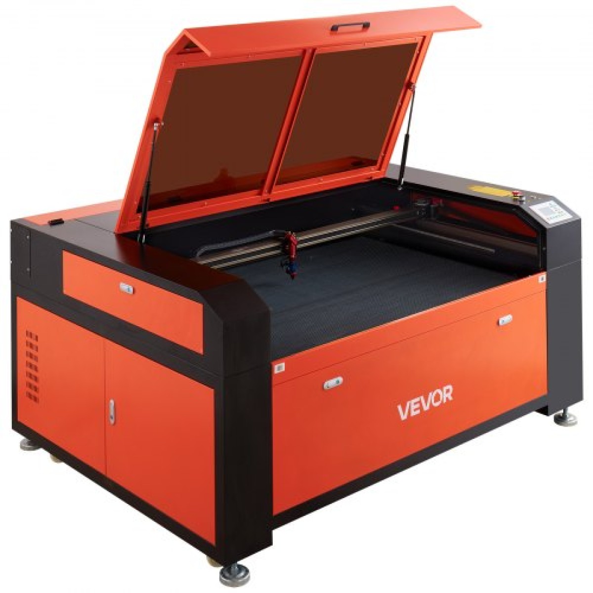 VEVOR 130W CO2 Laser Engraver, 1400 x 900 mm, CO2 Laser Engraver Cutter Machine with Water Chiller, 2 Way Pass Air Assist, Ταχύτητα 1200 mm/s, Μηχάνημα κοπής χάραξης αυτόματης εστίασης, για ξύλο ακρυλικό γυαλί