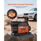VEVOR 12V Heavy Duty Air Compressor, Auto-Stop φορητό φουσκωτό ελαστικών με ψηφιακή οθόνη LCD, 202 L/Min 150 PSI Αεραντλία εκτός δρόμου με αντάπτορες για φορτηγά Αυτοκίνητο SUV 4 x 4 Vehicle RV