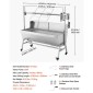 Ψητοπωλείο VEVOR, ψηστιέρα ψησίματος 38W BBQ εξωτερικού χώρου, Ψητό σούβλας με κάρβουνο με χωρητικότητα 60 κιλών, ρόδες & ύψος 4 επιπέδων, κιτ ψησίματος ψησίματος από ανοξείδωτο ατσάλι για υπαίθριο κάμπινγκ