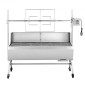 Ψητοπωλείο VEVOR, ψηστιέρα ψησίματος 38W BBQ εξωτερικού χώρου, Ψητό σούβλας με κάρβουνο με χωρητικότητα 60 κιλών, ρόδες & ύψος 4 επιπέδων, κιτ ψησίματος ψησίματος από ανοξείδωτο ατσάλι για υπαίθριο κάμπινγκ