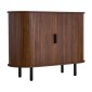 Έπιπλο VEVOR Coffee Bar, Τραπέζι Coffee Bar Fluted Mid Century, Ντουλάπα σε μπουφέ με 2 συρόμενες πόρτες, μπουφές μπουφέ για σαλόνι, είσοδος, κουζίνα, 100 x 40 x 75 cm, καρυδιά