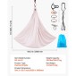VEVOR Aerial Yoga Hammock, 136,07 kg Load Aerial Silk, Yoga Swing με νάιλον ύφασμα, PE φερμουάρ τσάντα για αλληλεπίδραση γονέα-παιδιού, ενδυνάμωση των μυών & βελτίωση της πρακτικής, αιώρα και συνδυασμός ταλάντευσης