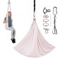 VEVOR Aerial Yoga Hammock, 136,07 kg Load Aerial Silk, Yoga Swing με νάιλον ύφασμα, PE φερμουάρ τσάντα για αλληλεπίδραση γονέα-παιδιού, ενδυνάμωση των μυών & βελτίωση της πρακτικής, αιώρα και συνδυασμός ταλάντευσης