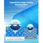 VEVOR Solar Pool Cover, 10,97 x 5,49m Rectangle Pool Bubble Cover, 8 Mil Pools Solar Blanket with Bubble & PE Υλικό, Ημέρα Απορρόφηση Θερμότητας, Διατήρηση Θερμότητας τη νύχτα, Ηλιακά Καλύμματα Διατήρησης Θερμότητας, Μπλε