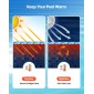 VEVOR Solar Pool Cover, 10,97 x 5,49m Rectangle Pool Bubble Cover, 8 Mil Pools Solar Blanket with Bubble & PE Υλικό, Ημέρα Απορρόφηση Θερμότητας, Διατήρηση Θερμότητας τη νύχτα, Ηλιακά Καλύμματα Διατήρησης Θερμότητας, Μπλε