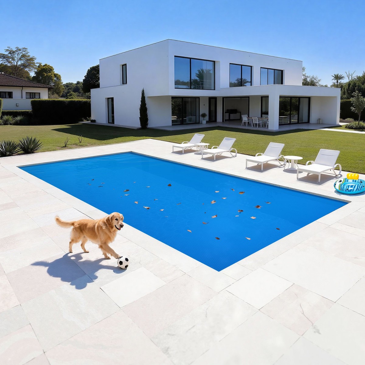 VEVOR Solar Pool Cover, 10,97 x 5,49m Rectangle Pool Bubble Cover, 8 Mil Pools Solar Blanket with Bubble & PE Υλικό, Ημέρα Απορρόφηση Θερμότητας, Διατήρηση Θερμότητας τη νύχτα, Ηλιακά Καλύμματα Διατήρησης Θερμότητας, Μπλε