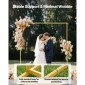 Βάση σκηνικού VEVOR Arch, 2 x 2 m, Σταθερή κατασκευή, Εύκολη συναρμολόγηση, Τετράγωνη χρυσή μεταλλική αψίδα για σκηνικό για γάμους, πάρτι γενεθλίων, αποφοίτηση, γιορτή διακοπών και διακόσμηση τελετών