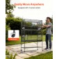 Κλουβί πουλιών VEVOR, 930 x 580 x 1510 mm, Επίπεδη κορυφή, Κλουβί πτήσης από σφυρήλατο σίδερο με κούρνιες, συρόμενος δίσκος και πλαστικοί τροφοδότες, για Μπλε βυζιά, Cockatiel, Canary, Monk Parakeet, African Grey Parrot