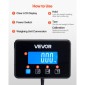 Ψηφιακή ταχυδρομική ζυγαριά VEVOR, 20 g/100 g Διπλής ακρίβειας, Εμπορική ζυγαριά βάρους 300 kg με λειτουργία Hold/Tare & οθόνη LCD, Κατάλληλη για πακέτα, ταχυδρομικά τέλη, αποσκευές, μπαταρία και καλώδιο φόρτισης