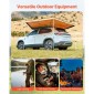 Τέντα VEVOR 270 μοιρών, 4,9 ㎡ Τέντα οχήματος από την πλευρά του οδηγού, αδιάβροχες πλαϊνές τέντες αυτοκινήτου UV50+ με τσάντα μεταφοράς, τέντες παντός καιρού Ελεύθερη όρθια στέγη αυτοκινήτου για κάμπινγκ φορτηγών SUV