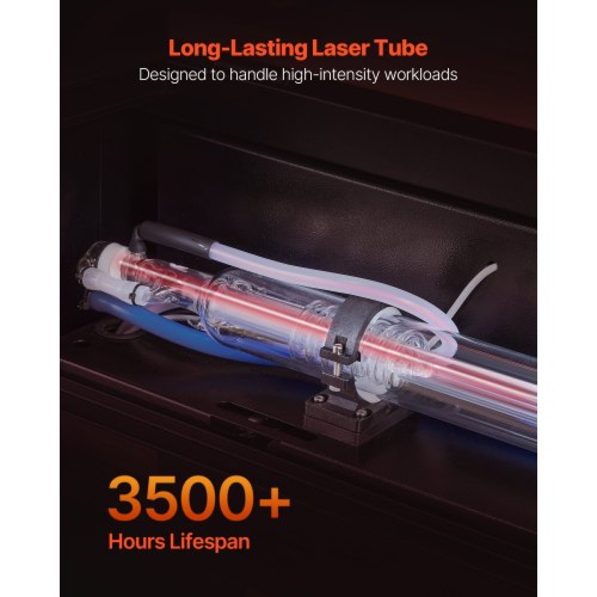 VEVOR 50W CO2 Laser Engraver, 500 x 300 mm, CO2 Laser Engraver Cutter Machine με 4 Way Pass Air Assist, Engraving Machine Cutting, Συμβατό με LightBurn CorelDRAW RDWorks, για Ξύλο Ακρυλικό Γυαλί