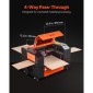 VEVOR 50W CO2 Laser Engraver, 500 x 300 mm, CO2 Laser Engraver Cutter Machine με 4 Way Pass Air Assist, Engraving Machine Cutting, Συμβατό με LightBurn CorelDRAW RDWorks, για Ξύλο Ακρυλικό Γυαλί