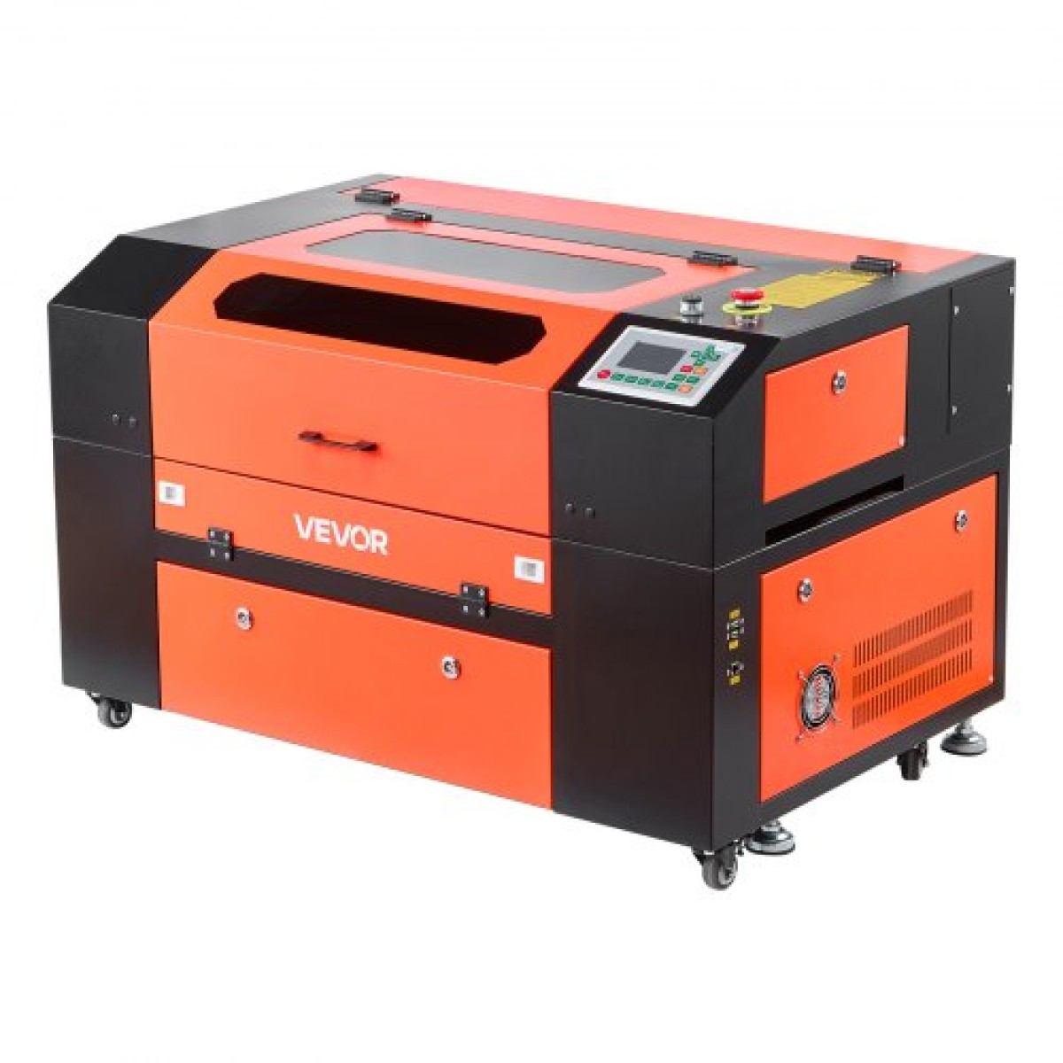 VEVOR 50W CO2 Laser Engraver, 500 x 300 mm, CO2 Laser Engraver Cutter Machine με 4 Way Pass Air Assist, Engraving Machine Cutting, Συμβατό με LightBurn CorelDRAW RDWorks, για Ξύλο Ακρυλικό Γυαλί