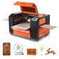 VEVOR 50W CO2 Laser Engraver, 500 x 300 mm, CO2 Laser Engraver Cutter Machine με 4 Way Pass Air Assist, Engraving Machine Cutting, Συμβατό με LightBurn CorelDRAW RDWorks, για Ξύλο Ακρυλικό Γυαλί