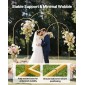 Βάση σκηνικού VEVOR Arch, Σετ 3, 2,4/2,2/2 m, Σταθερή κατασκευή, Εύκολη συναρμολόγηση, Χρυσή μεταλλική βάση σκηνικού αψίδας για γάμο, πάρτι γενεθλίων, αποφοίτηση, εορταστική γιορτή και διακόσμηση τελετών