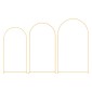 Βάση σκηνικού VEVOR Arch, Σετ 3, 2,4/2,2/2 m, Σταθερή κατασκευή, Εύκολη συναρμολόγηση, Χρυσή μεταλλική βάση σκηνικού αψίδας για γάμο, πάρτι γενεθλίων, αποφοίτηση, εορταστική γιορτή και διακόσμηση τελετών