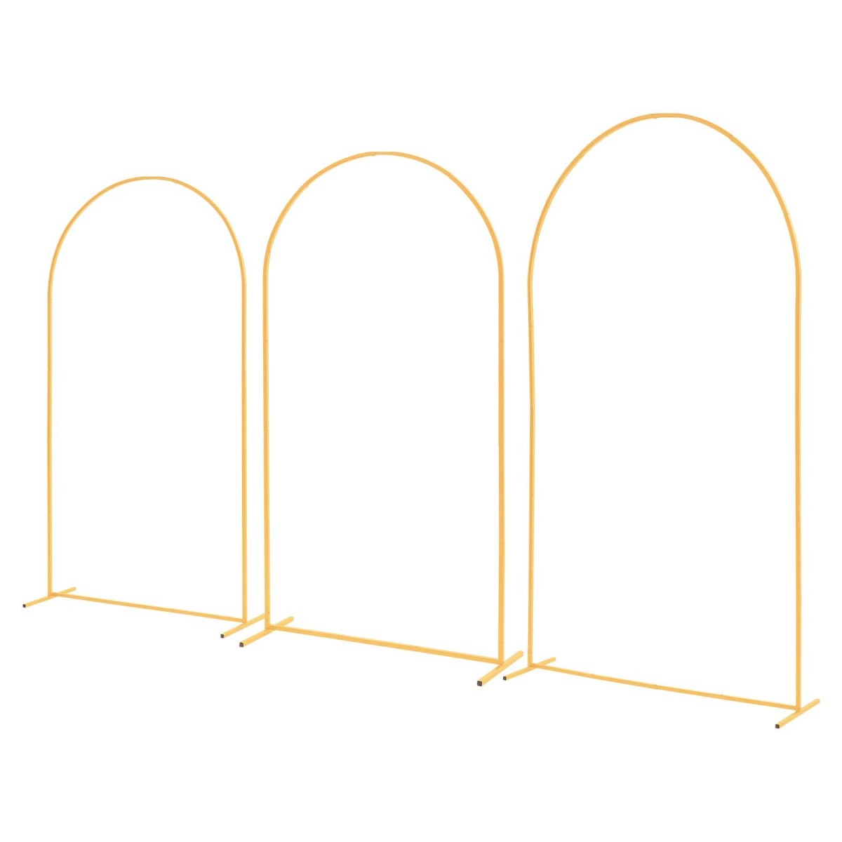 Βάση σκηνικού VEVOR Arch, Σετ 3, 2,4/2,2/2 m, Σταθερή κατασκευή, Εύκολη συναρμολόγηση, Χρυσή μεταλλική βάση σκηνικού αψίδας για γάμο, πάρτι γενεθλίων, αποφοίτηση, εορταστική γιορτή και διακόσμηση τελετών