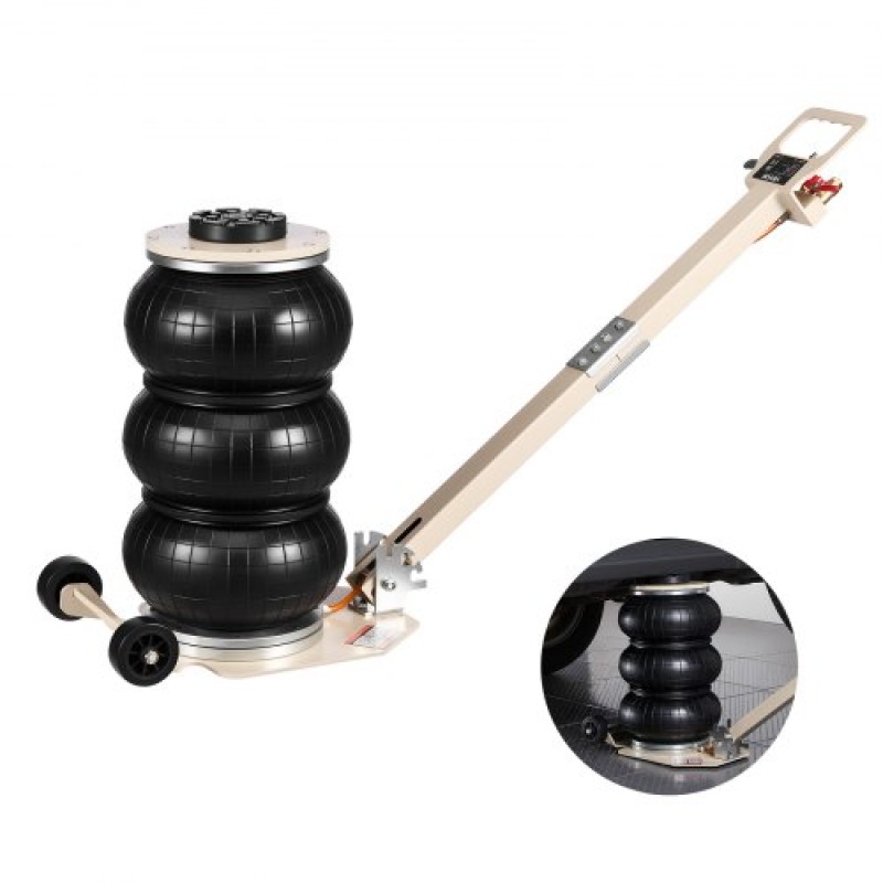 VEVOR Air Jack, Air Jack Triple Bag 3 Ton, Airbag με έξι χαλύβδινους σωλήνες, ανύψωση έως 450 mm, 1-6 s Fast Lifting Pneumatic με ρυθμιζόμενη μακριά λαβή & ελαστικό μαξιλαράκι για αυτοκίνητα, SUV, Pickup Trucks Επισκευή