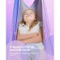 VEVOR Sensory Swing, Αιώρα με Αισθητήρια Διπλής Στρώσης, Κούνια αισθητήρων εσωτερικού & εξωτερικού χώρου με περιστρεφόμενη κρεμάστρα 360°, O-Sling, Χωράει έως 136,07 κιλά, Ρυθμιζόμενη Aerial Yoga, Κούνιες οροφής για παιδιά