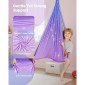 VEVOR Sensory Swing, Αιώρα με Αισθητήρια Διπλής Στρώσης, Κούνια αισθητήρων εσωτερικού & εξωτερικού χώρου με περιστρεφόμενη κρεμάστρα 360°, O-Sling, Χωράει έως 136,07 κιλά, Ρυθμιζόμενη Aerial Yoga, Κούνιες οροφής για παιδιά